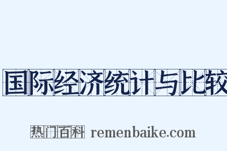 国际经济统计与比较是什么意思的图片